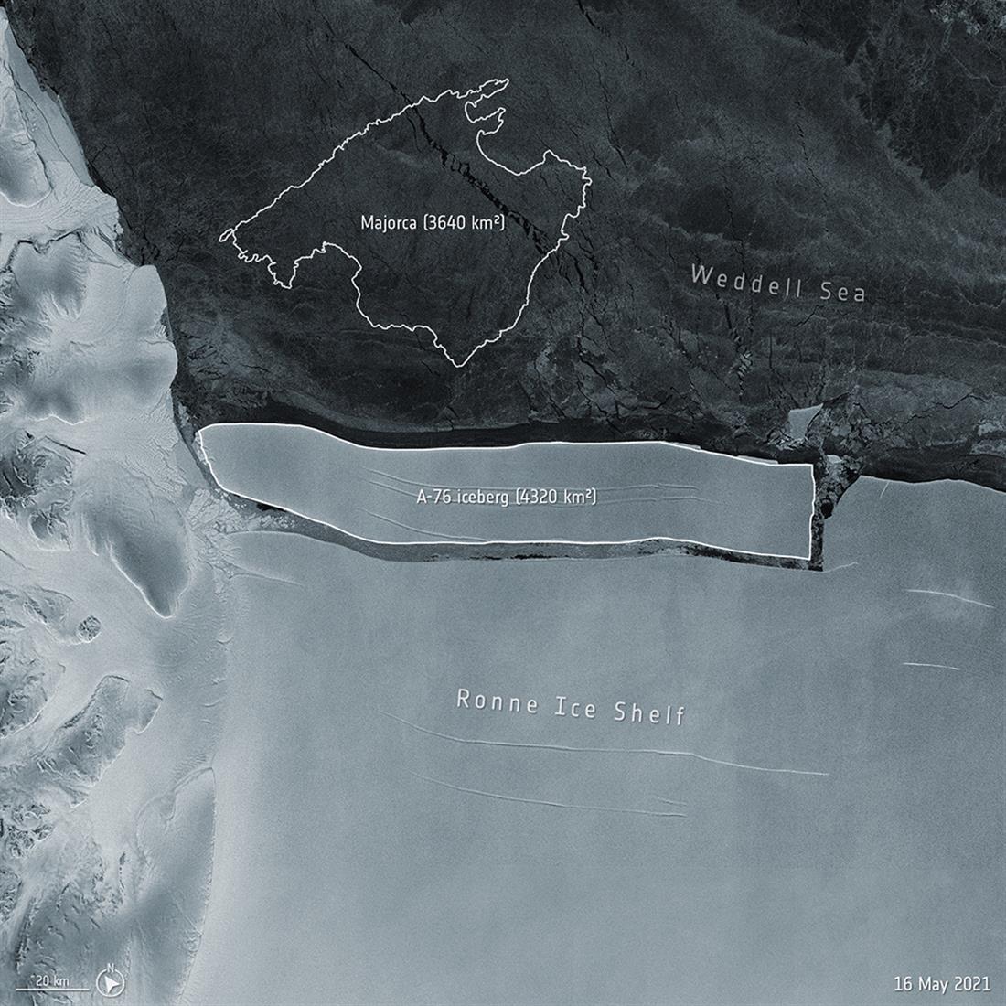 παγόβουνο - αποκόλληση -  Ανταρκτική