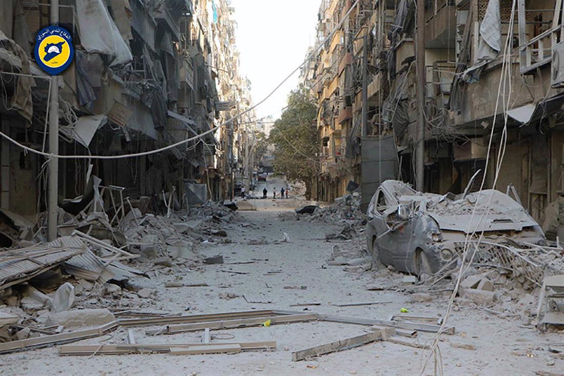 Συρία - Χαλέπι - βομβαρδισμός