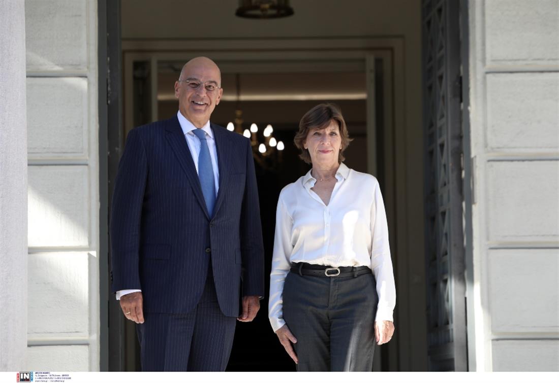 Νίκος Δένδιας - Κατρίν Κολονά - Υπουργός Εξωτερικών Γαλλίας