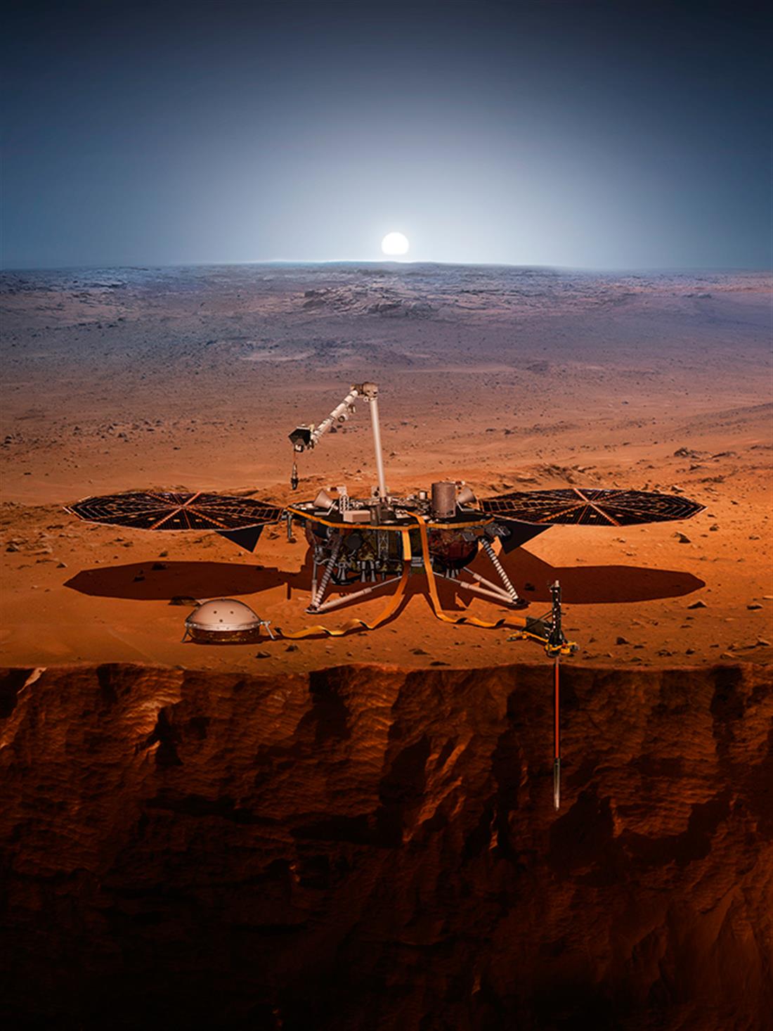 AP - InSight - NASA - ρομποτικός σεισμολόγος - Άρης