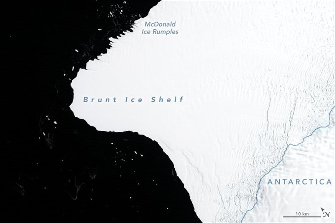 Ανταρκτική - Παγόβουνο - αποκόλληση - Brunt