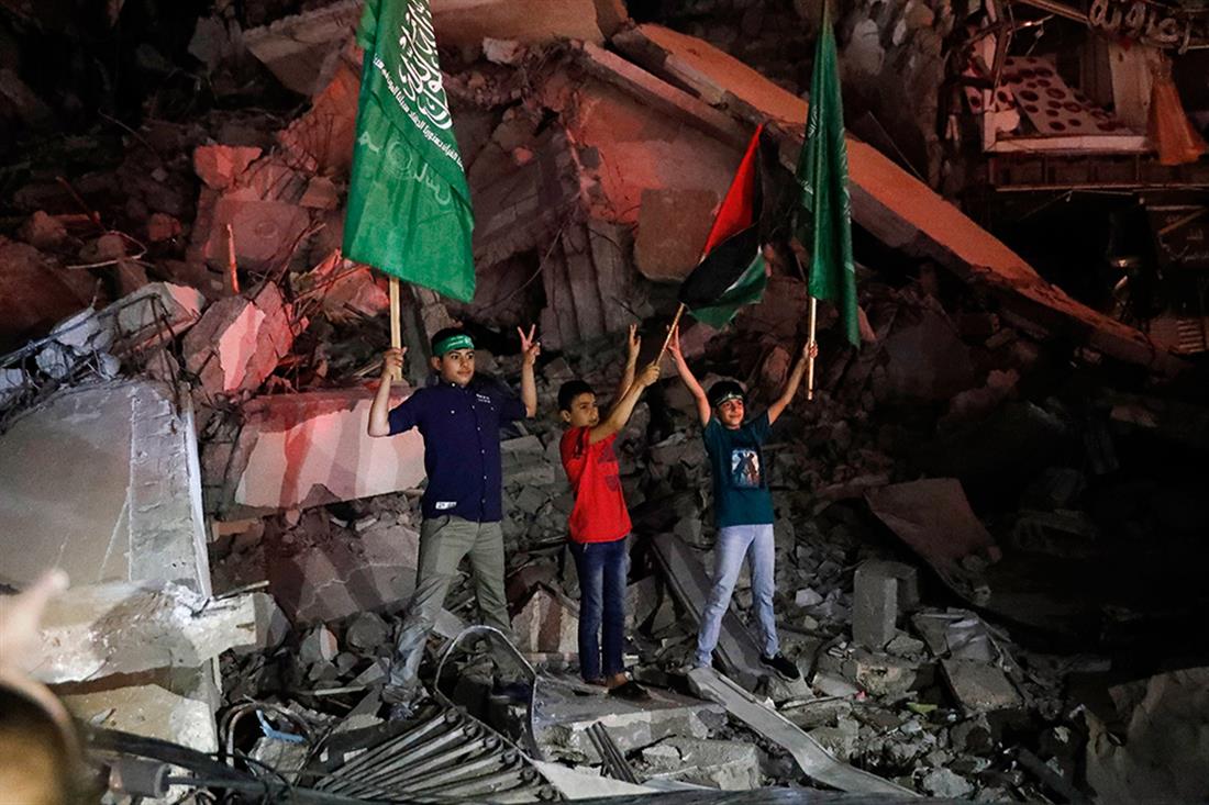AP - Πανηγυρισμοί - Παλεστίνιοι - Λωρίδα της Γάζας