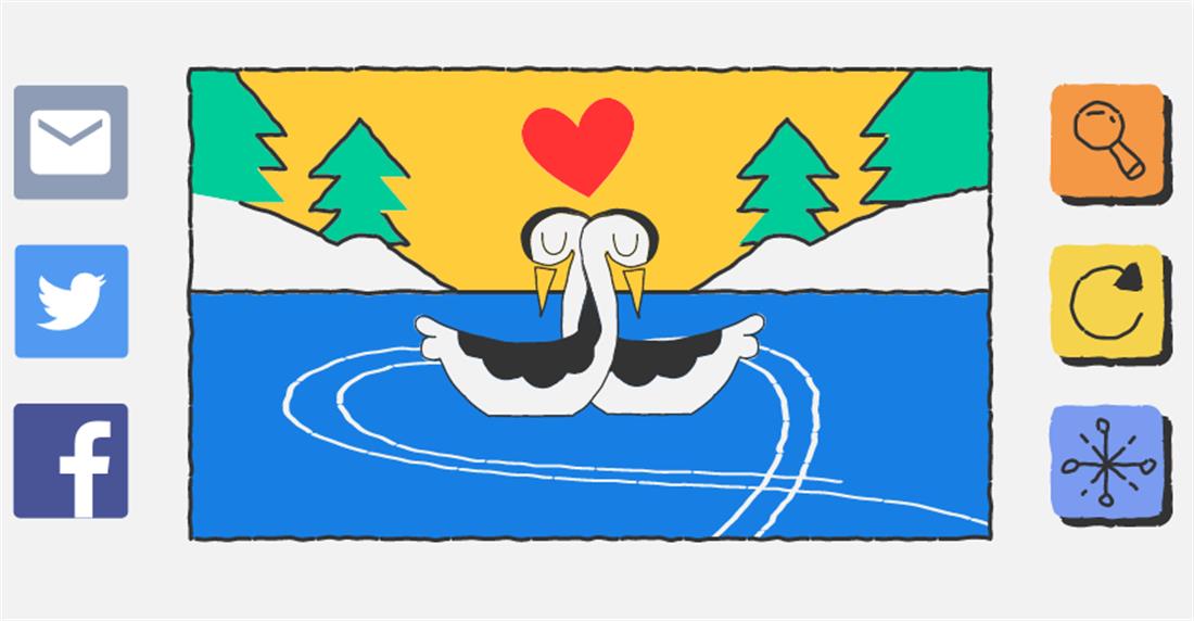 Doodle - Google  - Άγιος Βαλεντίνος