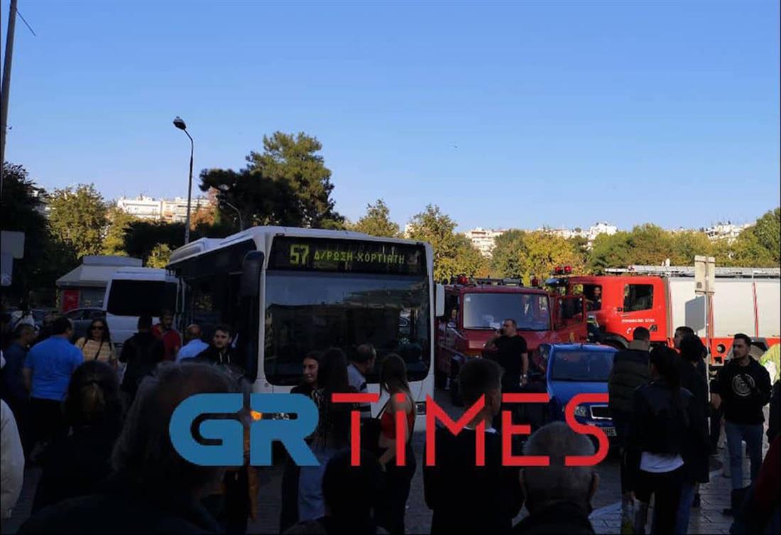 Θεσσαλονίκη - παράσυρση γυναίκας - λεωφορείο - Αριστοτέλους