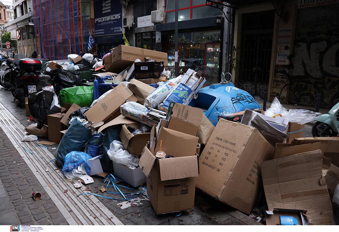 σκουπίδια - απεργία εργαζομένων - καθαριότητα - Θεσσαλονίκη