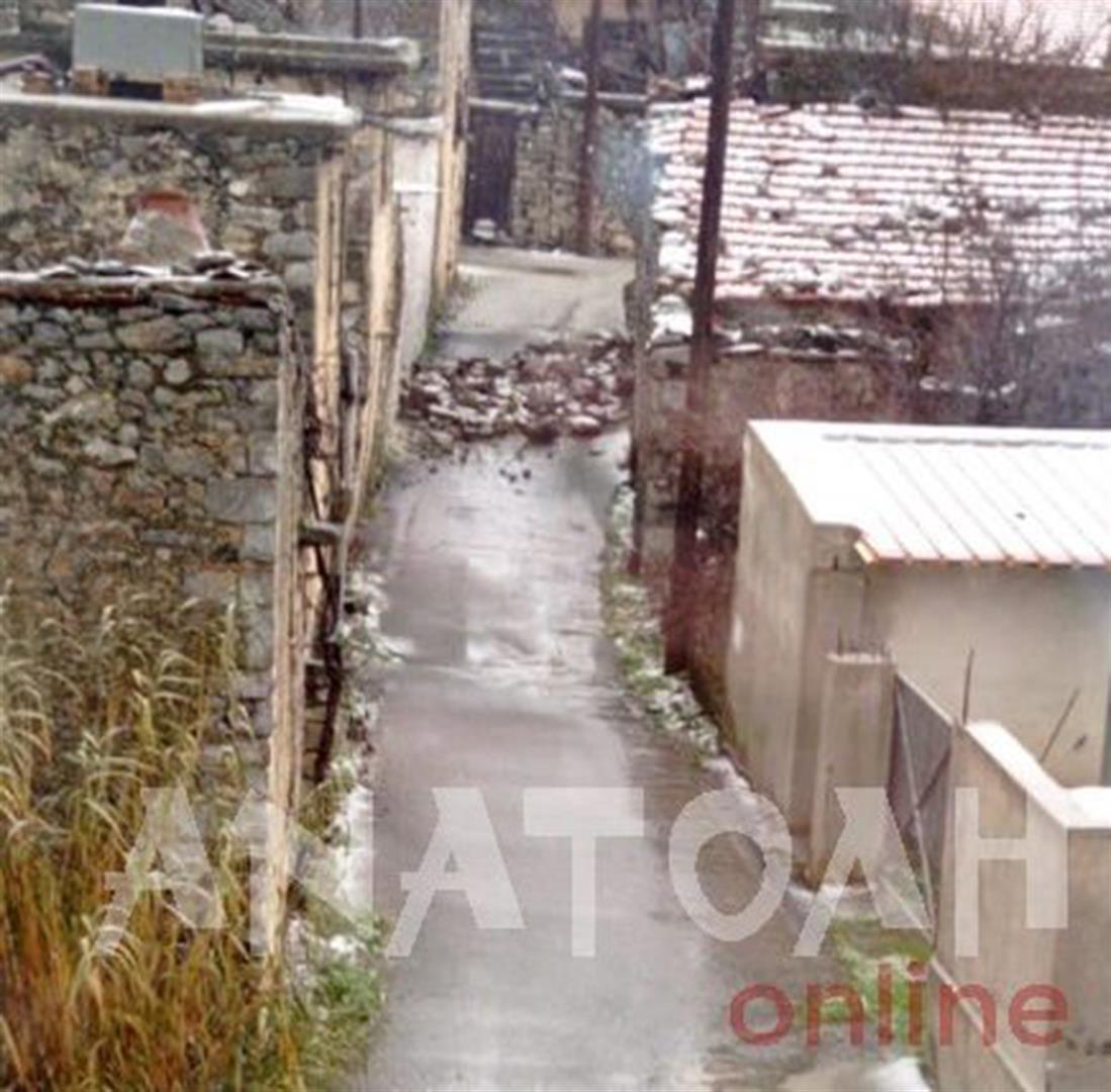 Κρήτη - Λασίθι - Άγιος Γεώργιος - κατέρρευσε πετρόχτιστο σπίτι - κακοκαιρία