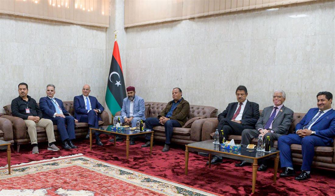 Νίκος Δένδιας - Πρόεδροι Επιτροπών της Βουλής των Αντιπροσώπων της Λιβύης