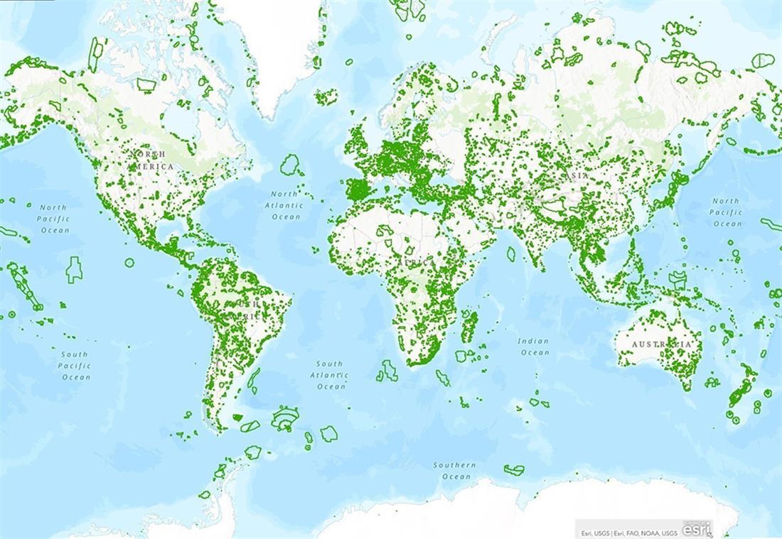 Βιοποικιλότητα - περιοχές - παγκόσμιος χάρτης
