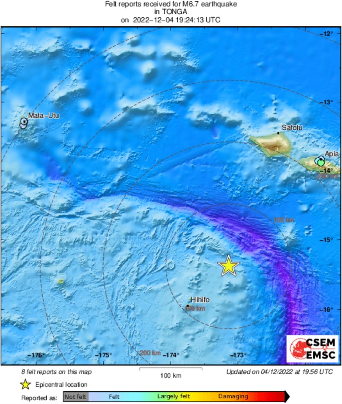 Σεισμός - Σαμόα