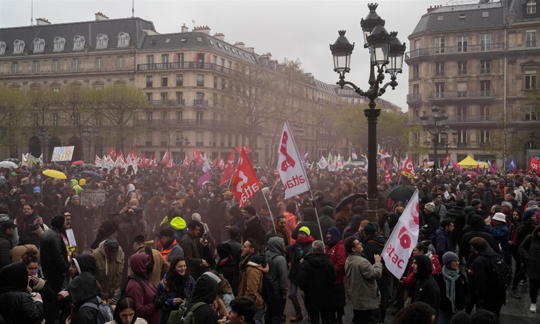Γαλλία - διαμαρτυρία - συνταξιοδοτικό