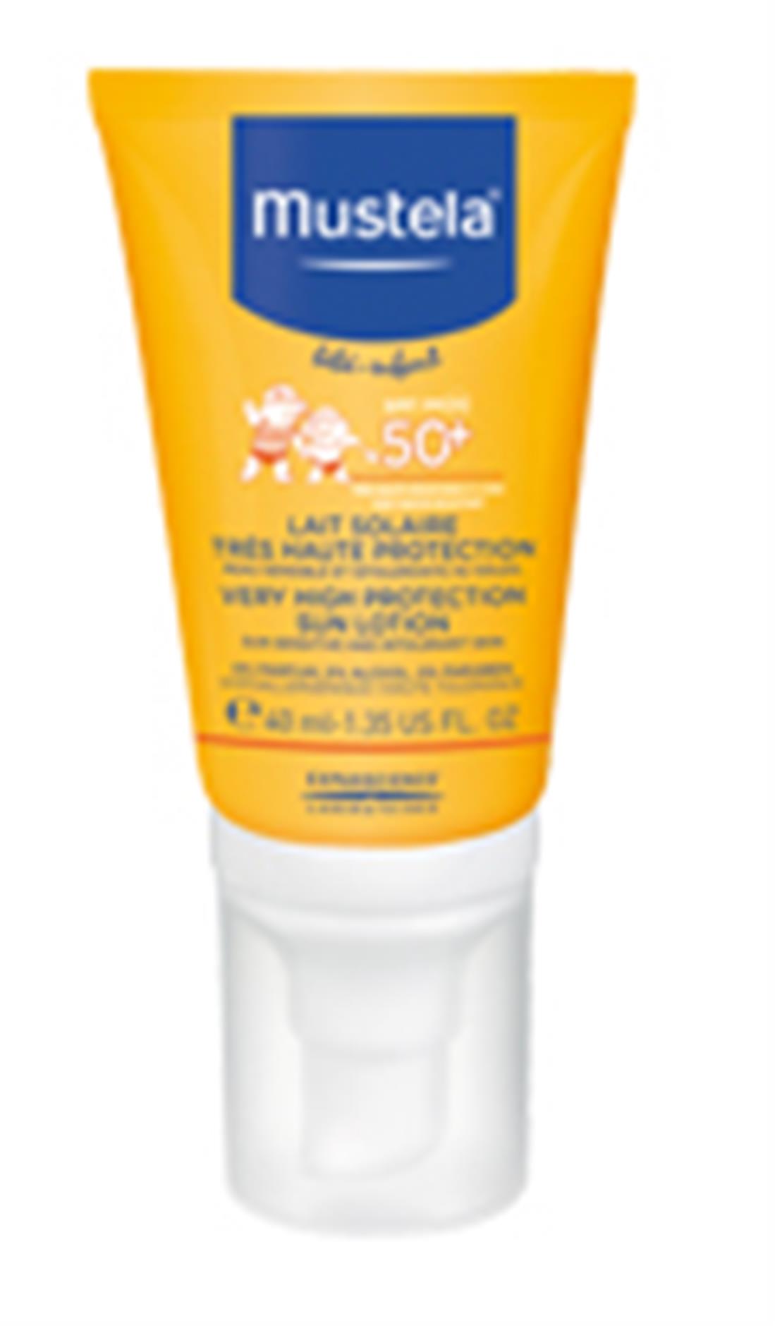 αντηλιακά Mustela - Very High Protection Sun Lotion SPF 50+ 40ml