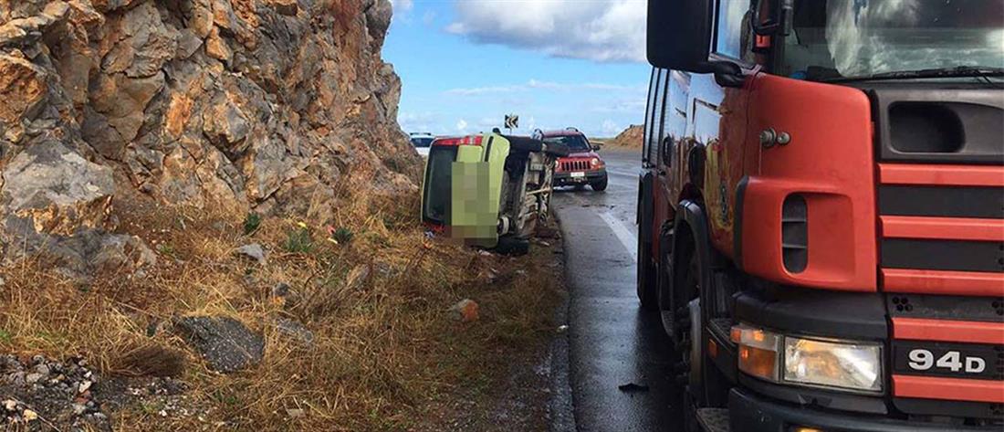 Ηράκλειο - τροχαίο: μάνα και κόρη εγκλωβίστηκαν σε όχημα (εικόνες)