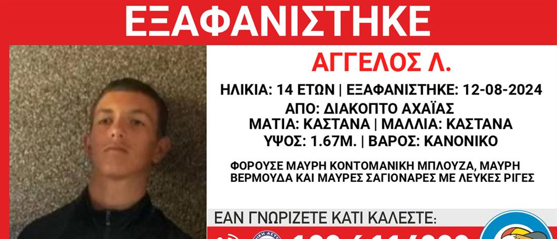 Ενεργοποίηση Missing Kid Alert  - ΑΓΓΕΛΟΣ Λ  14