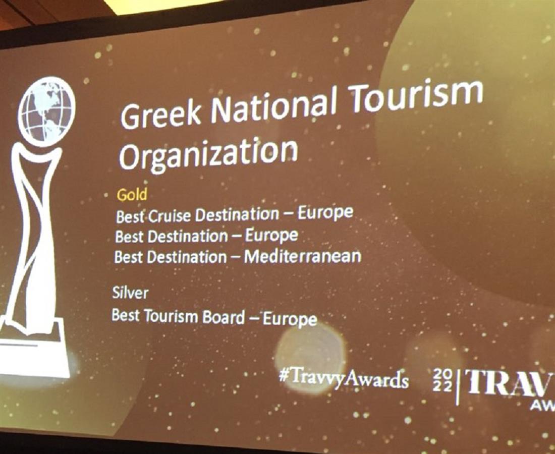Ελλάδα - Ελληνικός Οργανισμός Τουρισμού - Travvy Awards 2022