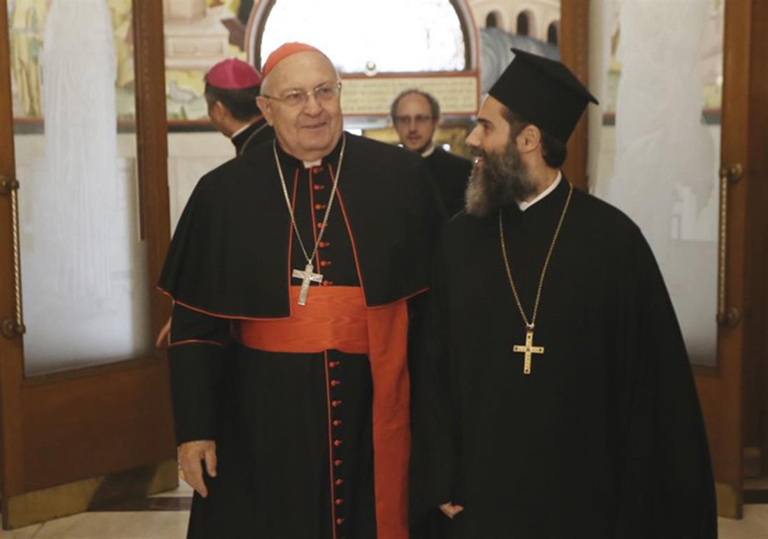 Αρχιεπισκοπος Ιερώνυμος -Καρδινάλιος Leonardo Sandri