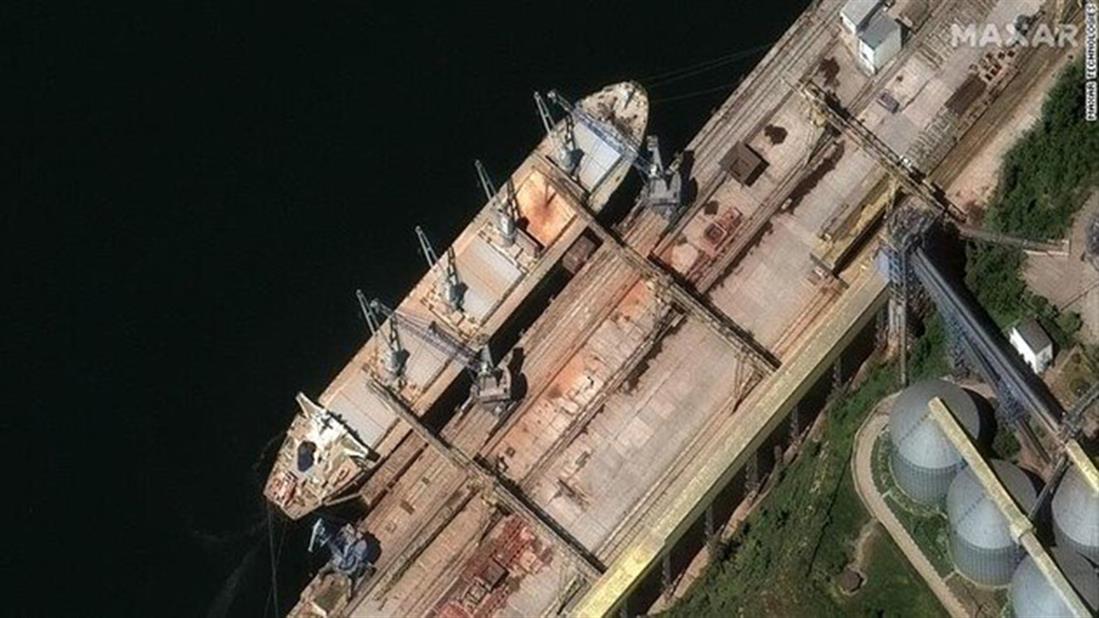Δορυφορικές εικόνες - ρωσικά πλοία - ουκρανικά σιτηρά