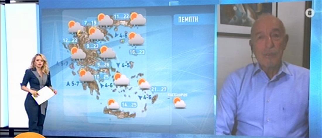 Καιρός - Αρνιακός: Βροχές και χαλάζι στα δυτικά της χώρας (βίντεο)
