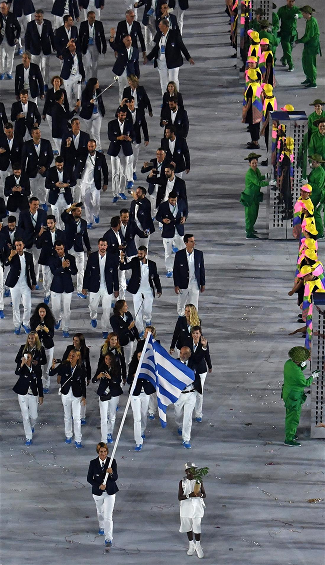 Ολυμπιακοί Αγώνες 2016 - Ρίο - τελετή έναρξης - Ελληνική αποστολή