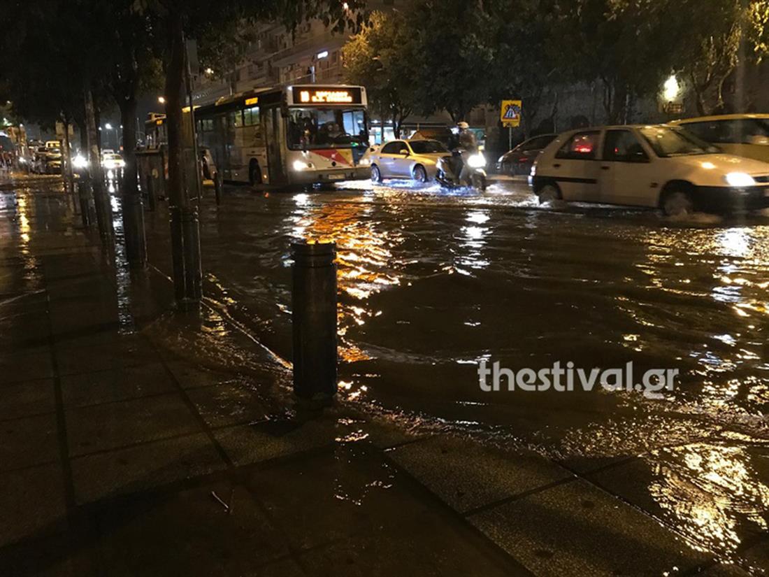 Θεσσαλονίκη - κακοκαιρία - βροχές