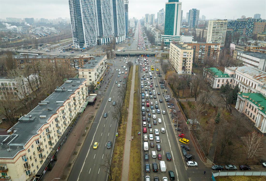 Ουκρανία - Κίεβο - κίνηση - δρόμος