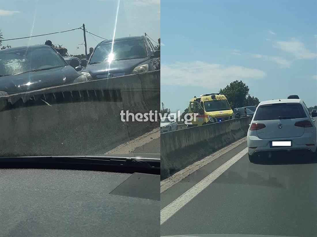 Εθνική Οδός Θεσσαλονίκης - Μουδανιών - τροχαίο ατύχημα
