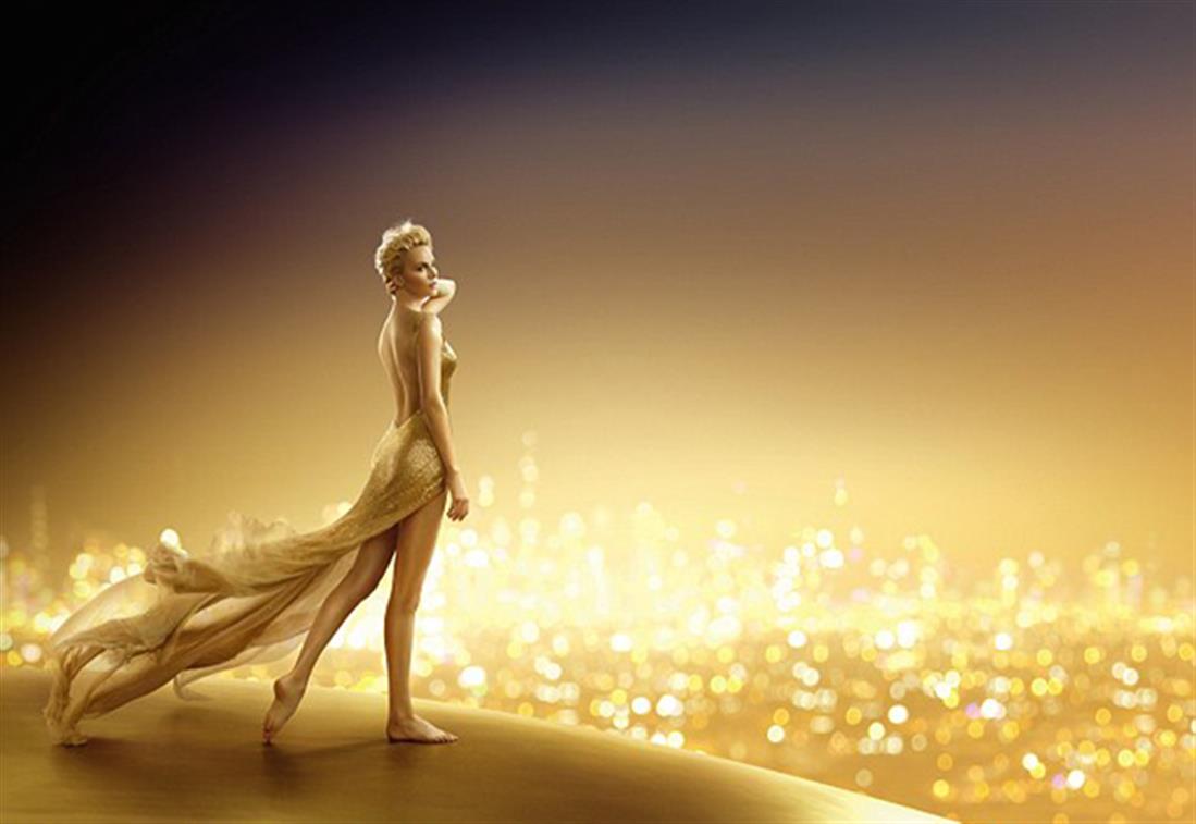 Σαρλίζ Θερόν - Dior - Διαφήμιση - Χρυσό