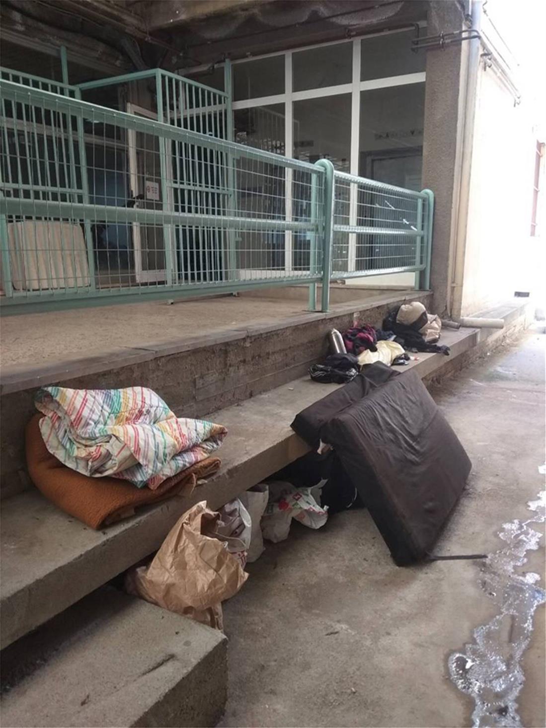 ΠΟΕΔΗΝ - άστεγοι - ΑΧΕΠΑ - Θεσσαλονίκη