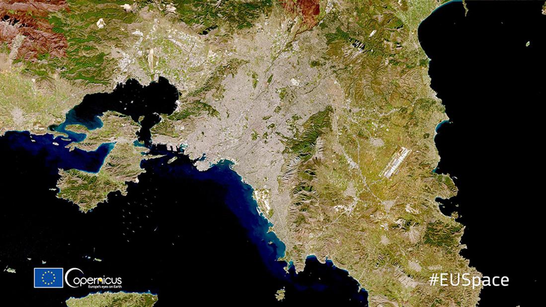 Δορυφορική φωτογραφία - Αθήνα