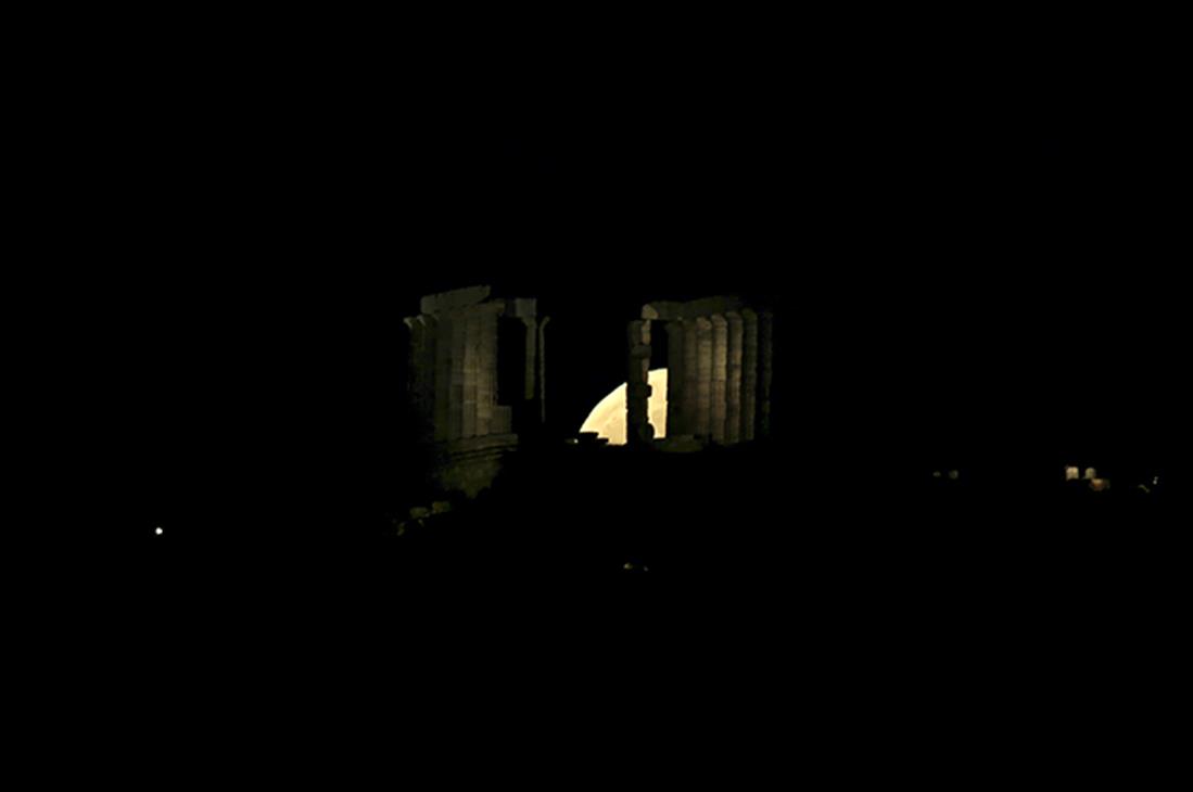 Πανσέληνος - Ναός του Ποσειδώνα - Σούνιο