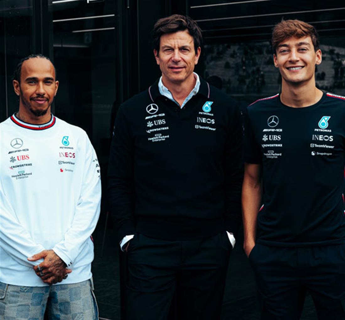 Lewis Hamilton - Toto Wolff - George Russell