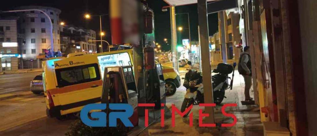 Θεσσαλονίκη: Ληστεία σε βενζινάδικο - Τραυματίστηκε υπάλληλος (εικόνες)