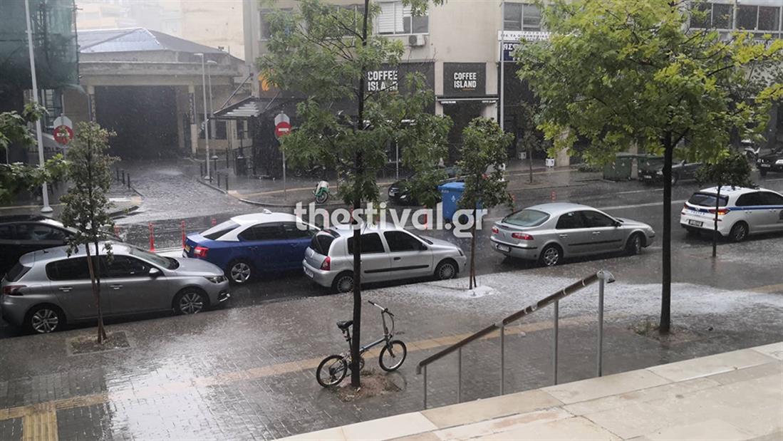 βροχή - κακοκαιρία - Θεσσαλονίκη