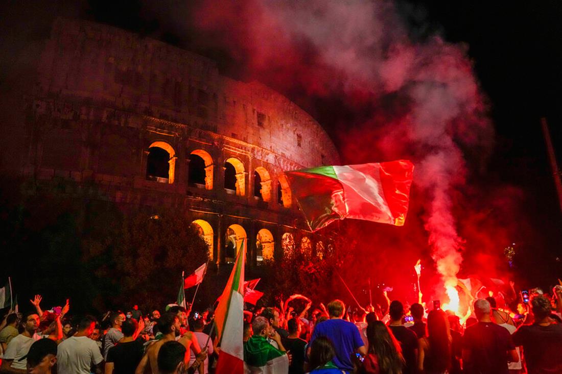 Ιταλία - πανηγυρισμοί - Euro2020
