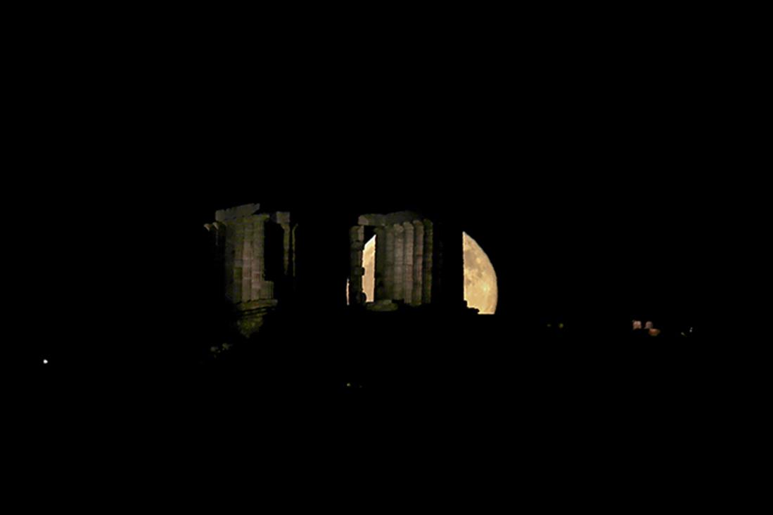 Πανσέληνος - Ναός του Ποσειδώνα - Σούνιο