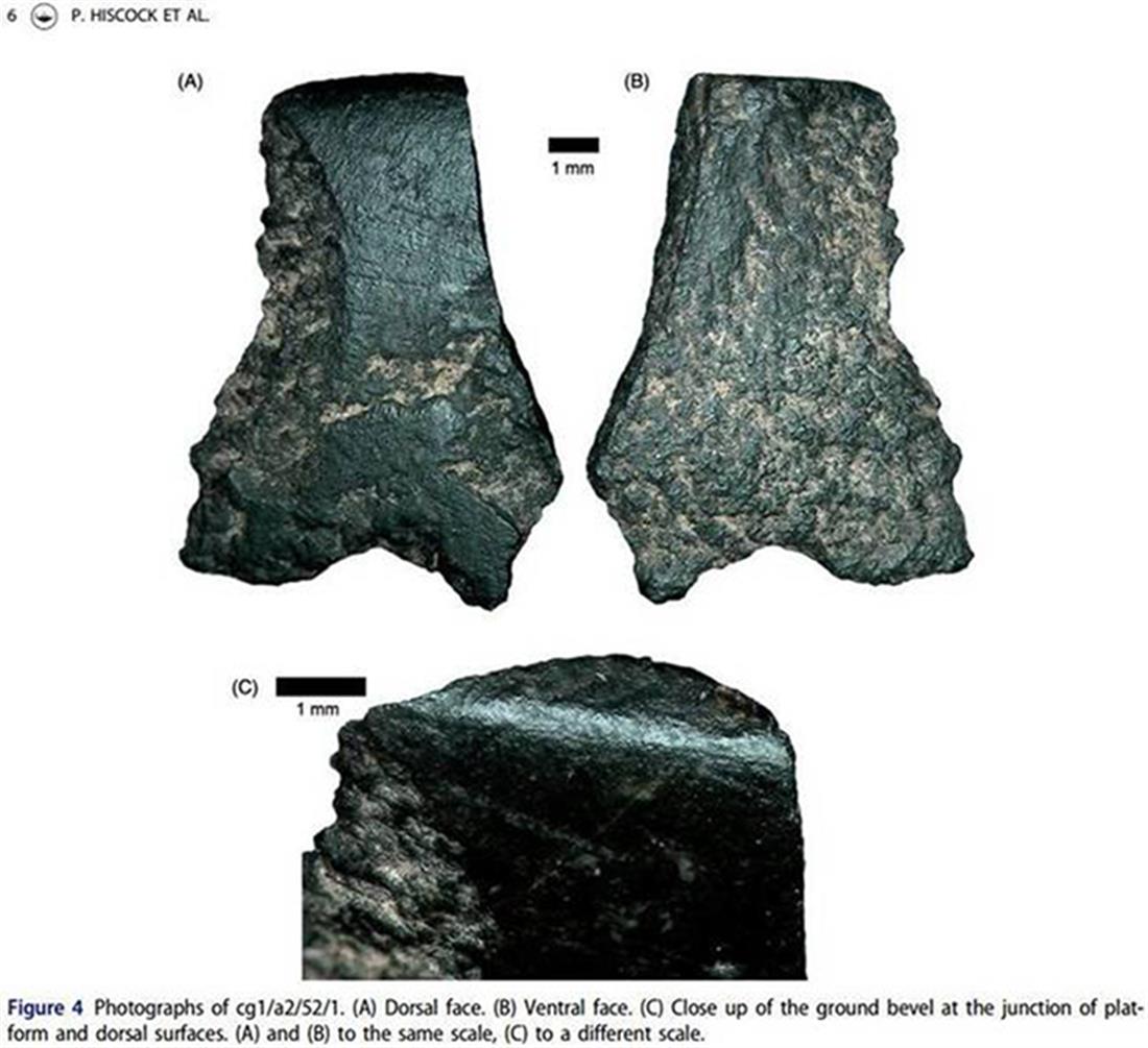 Αυστραλία - πέλεκυς με λαβή - ανακάλυψη - 49.000 ετών