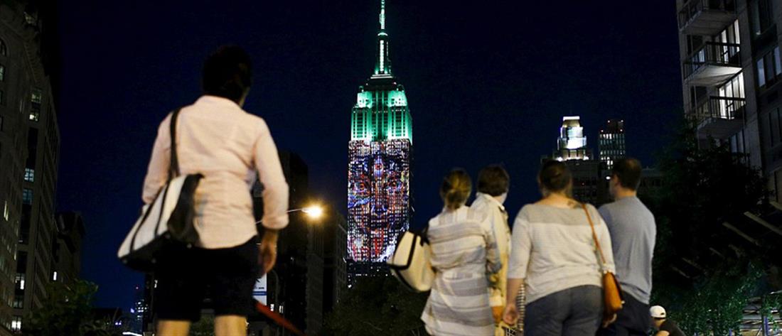 ΗΠΑ - Νέα Υόρκη - Empire State Building - ζώα υπό εξαφάνιση - προβολή - Σεσίλ