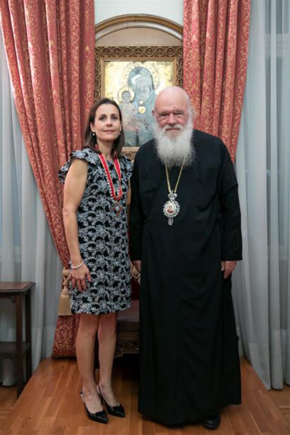 Μετάλλιο  - Αρχιεπίσκοπος Ιερώνυμος - Ιωάννης Σαντίκος