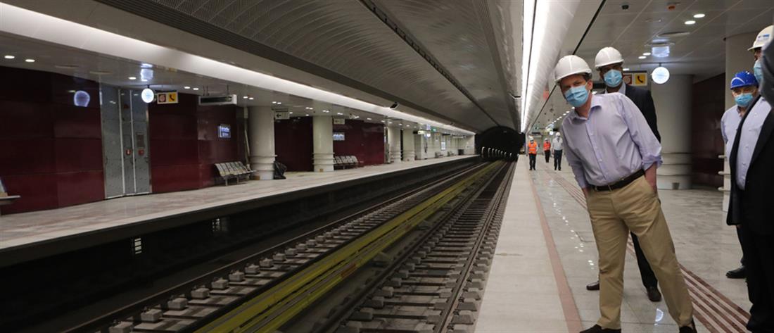 Υπουργείο Υποδομών και Μεταφορών -  σταθμός μετρό Αγ. Βαρβάρα