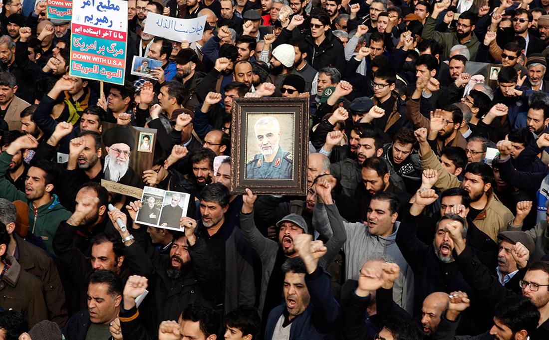 Κασέμ Σουλεϊμανί - διαδηλώσεις - Ιράν