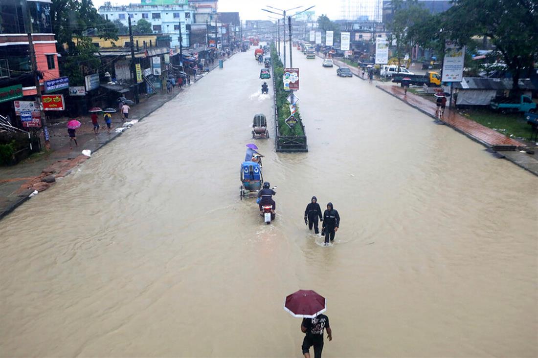 Μπανγκλαντές - βροχοπτώσεις - πλημμύρες