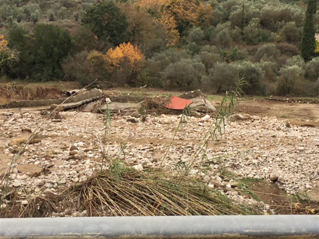 κακοκαιρία - Εθνική οδός Αντιρρίου -  Ιωαννίνων - Φραγκουλέικα - φαράγγι Κλεισούρας