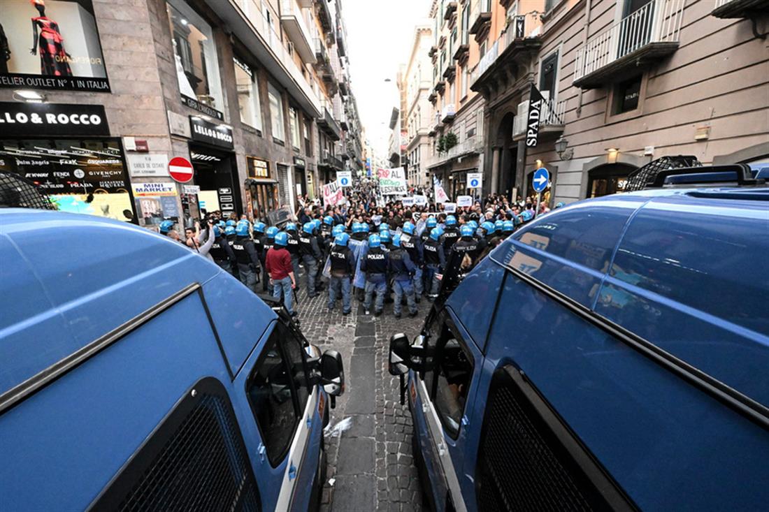 Ιταλία - Διαμαρτυρία - επεισόδια