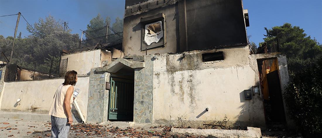 Φωτιά στην Πεντέλη: Δεκάδες σπίτια ακατάλληλα για χρήση
