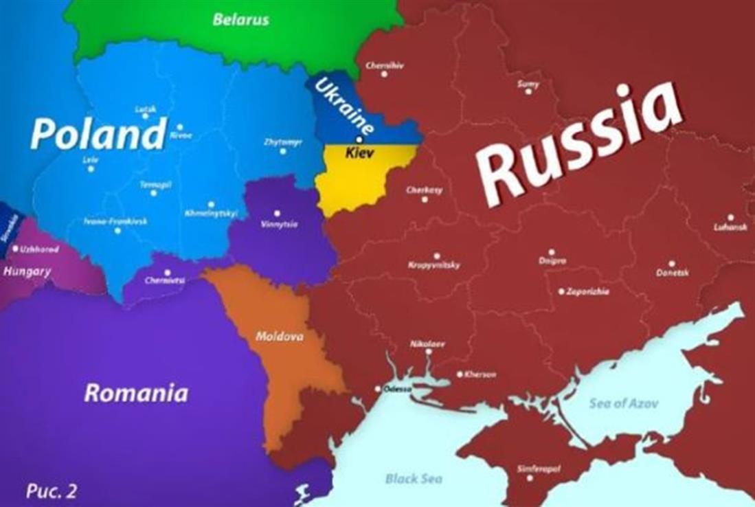 Μεντβεντεφ - αναθεωρημένοι χάρτες - Ρωσία - Ουκρανια