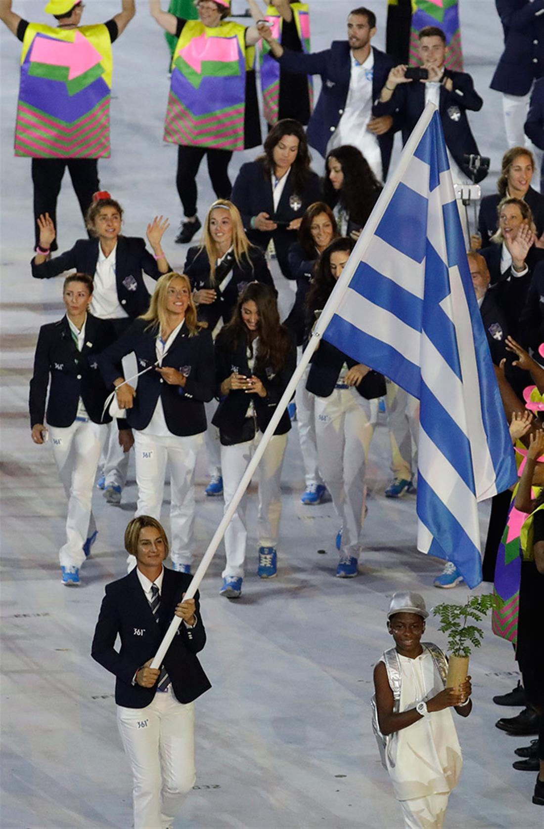 Ολυμπιακοί Αγώνες 2016 - Ρίο - τελετή έναρξης - Ελληνική αποστολή