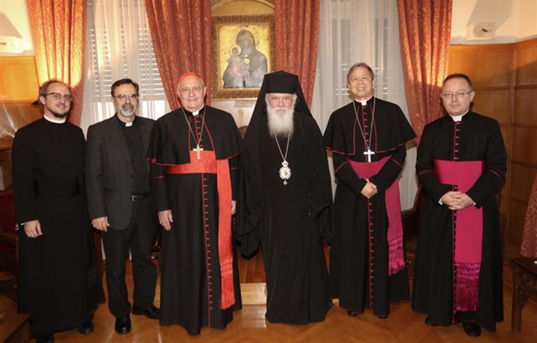 Αρχιεπισκοπος Ιερώνυμος -Καρδινάλιος Leonardo Sandri
