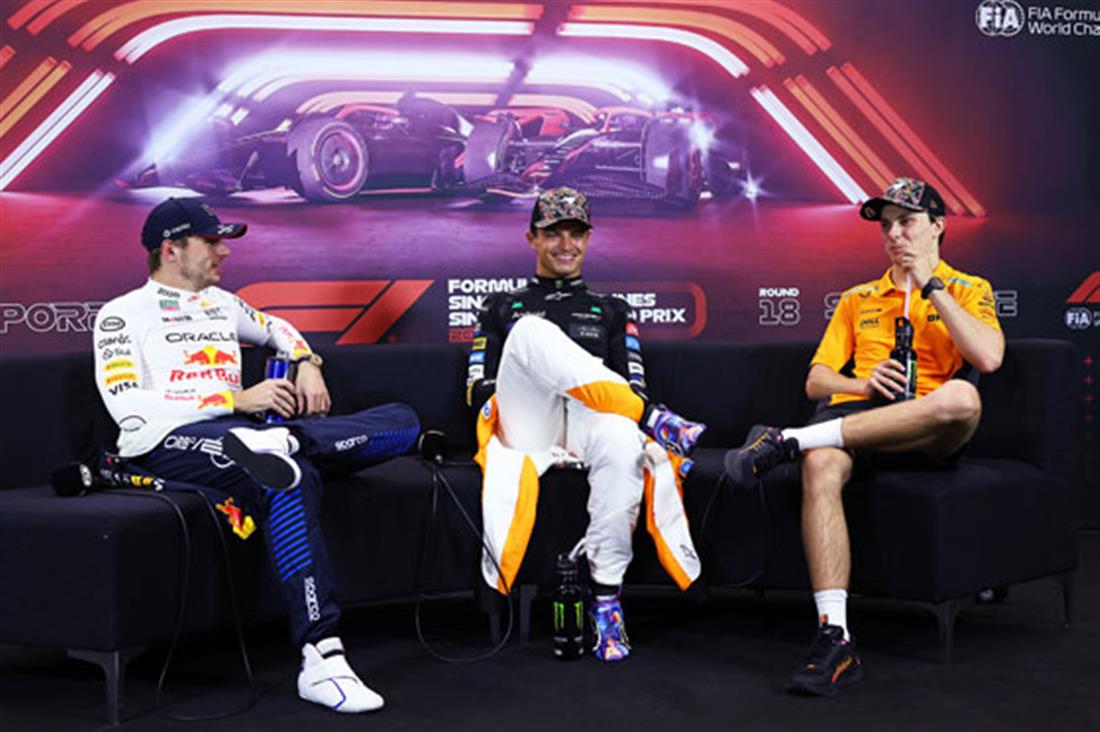 Max Verstappen - Lando Norris - Oscar Piastri