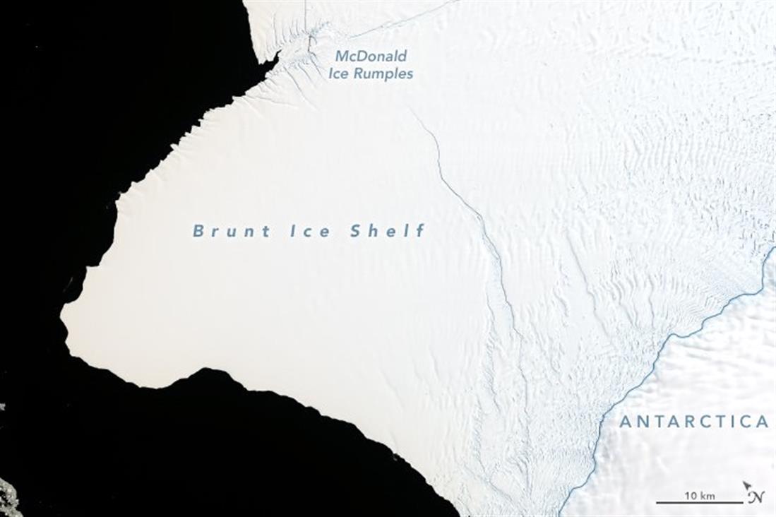 Ανταρκτική - Παγόβουνο - αποκόλληση - Brunt