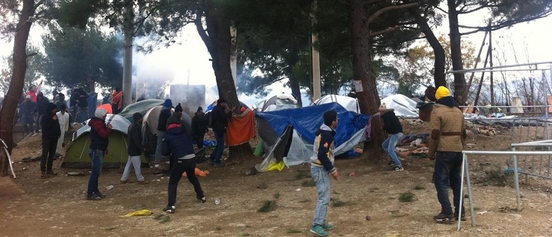 Ειδομένη - Ελλάδα - Σκόπια - ΠΓΔΜ - σύνορα - πρόσφυγες - αστυνομία - ένταση - επεισόδια