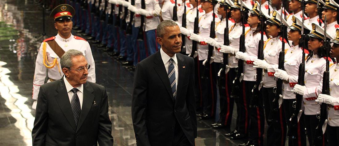 Μπαράκ Ομπάμα - Κούβα - Ραούλ Κάστρο - Barack Obama - Raul Castro - συνάντηση